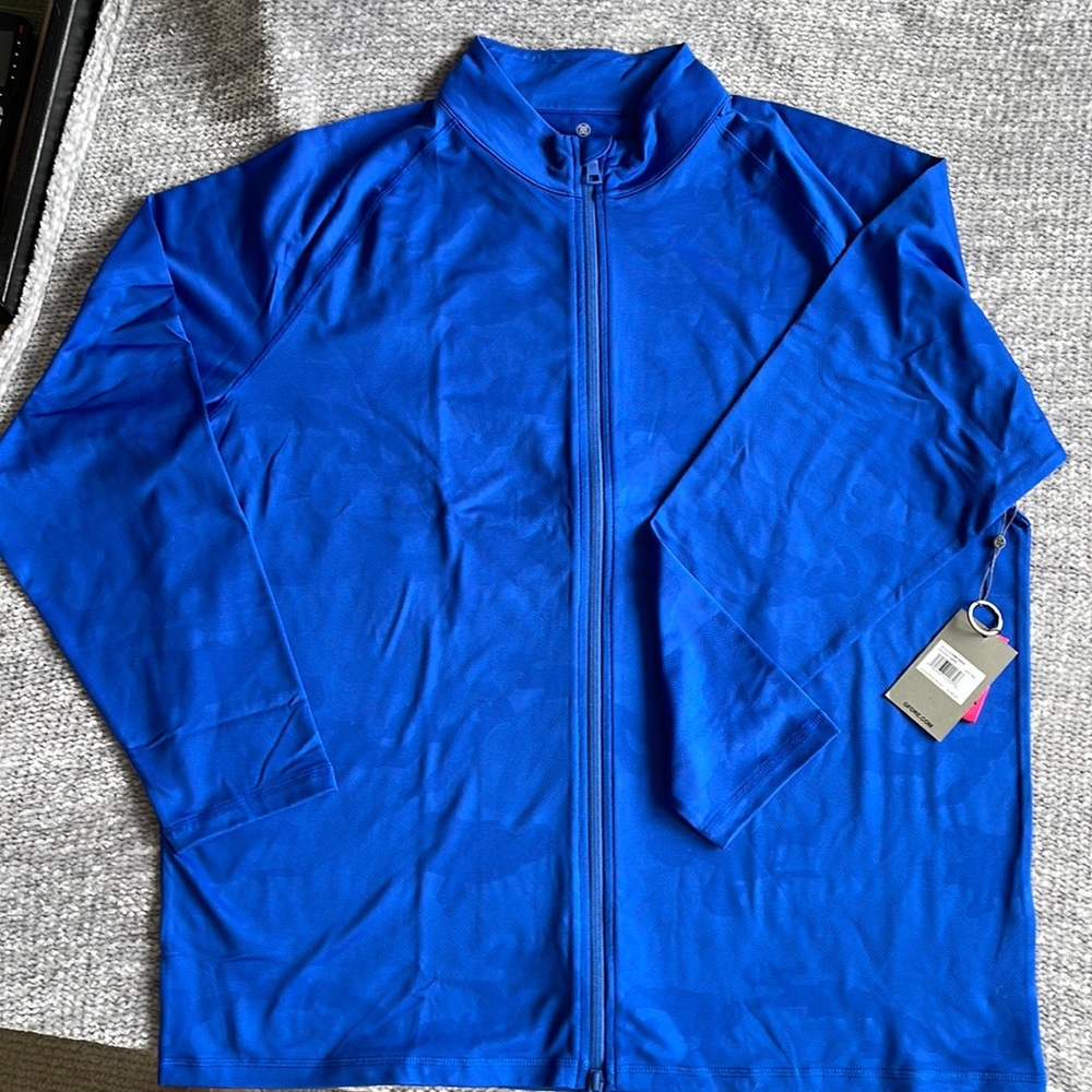Gfore golf lightweight breathable full-zip in lapis